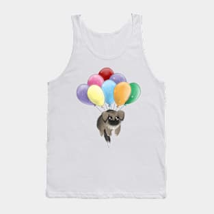 Flying little puppy balloons Tank Top